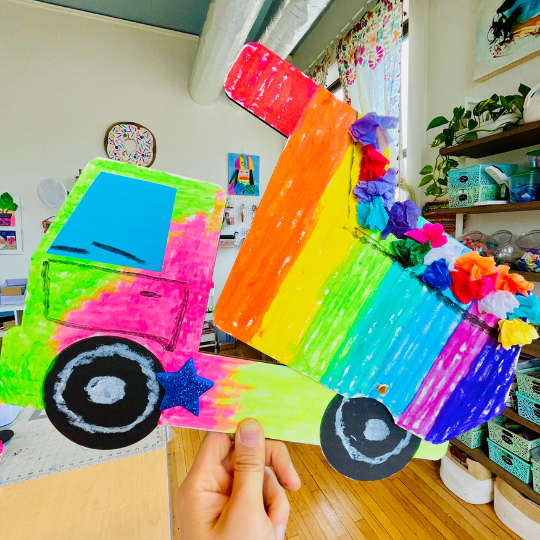 Rainbow Dumptruck